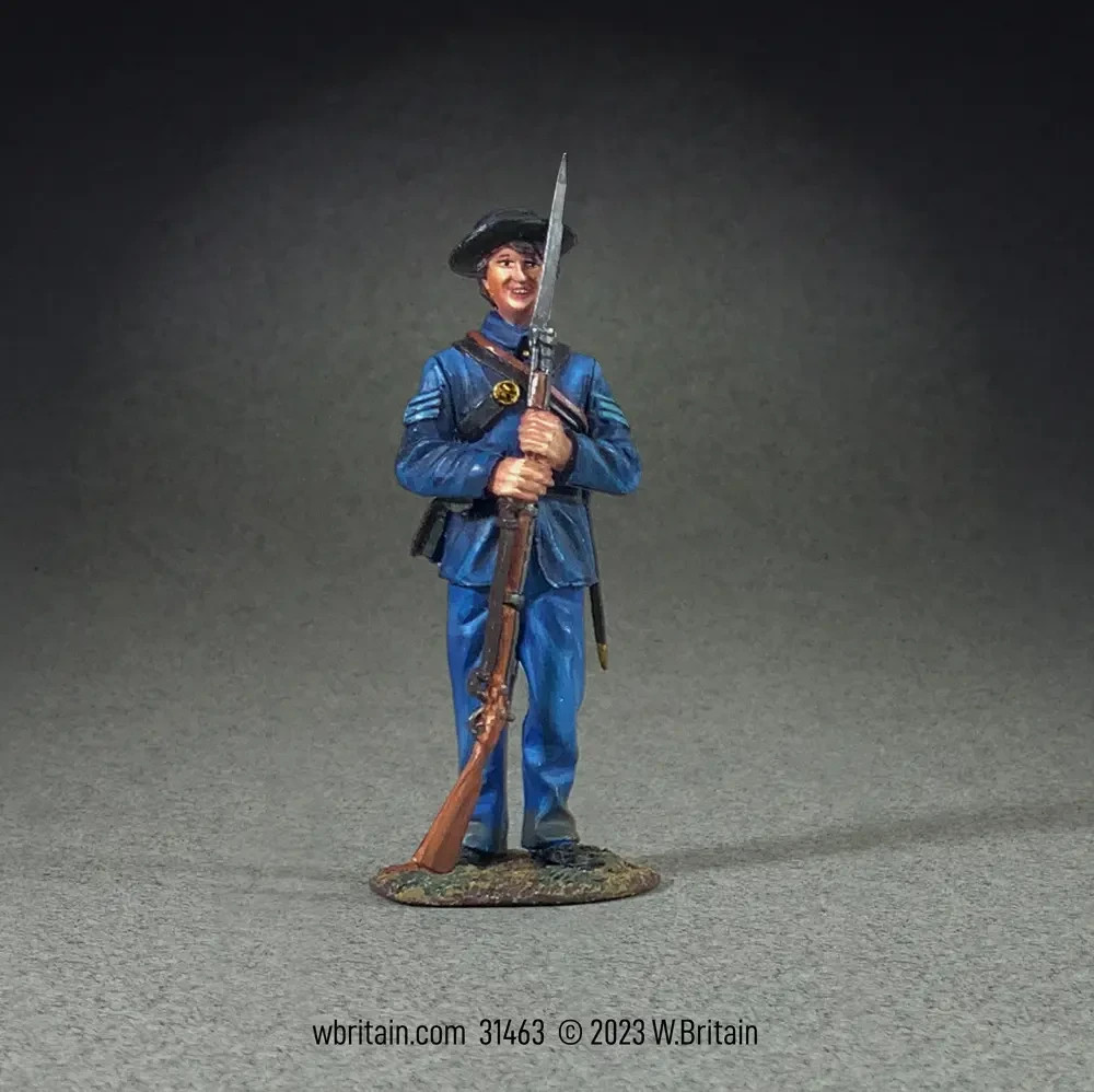 BRITAINS SOLDIERS 31463 - Union Infantry Sergeant at Rest - Diecast Metal Figure