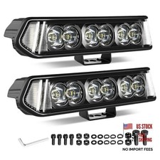 7 Inch CREE LED Light Bar, 2Pcs Side Shooter LED Pods Off Road Driving Lights