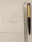 Wahl Eversharp Skyline Burgundy Fountain Pen 14k Gold Nib Restored — photo 2