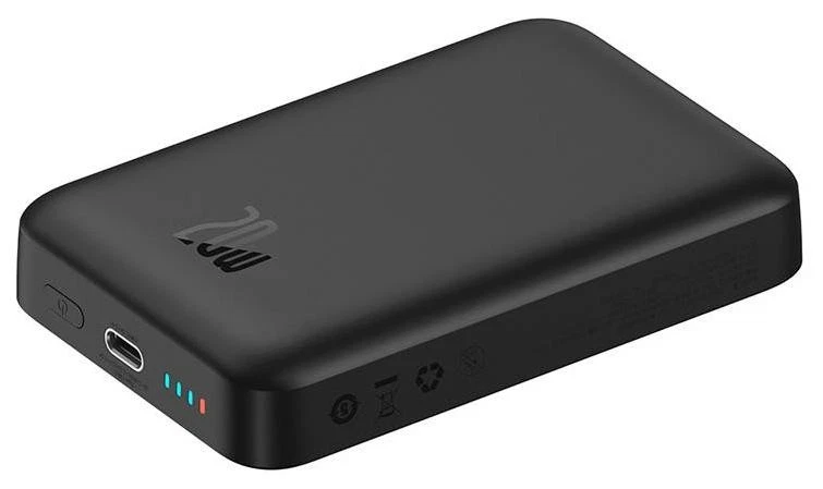 Baseus Magnetic Powerbank, MagSafe, USB-C, 10.000mAh, 20W, schwarz - Bild 2 von 4