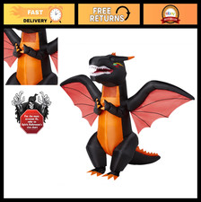 Kids Inflatable Fire Dragon Costume - Blow Up Dragon Cosplay Outfit, Fan Operate