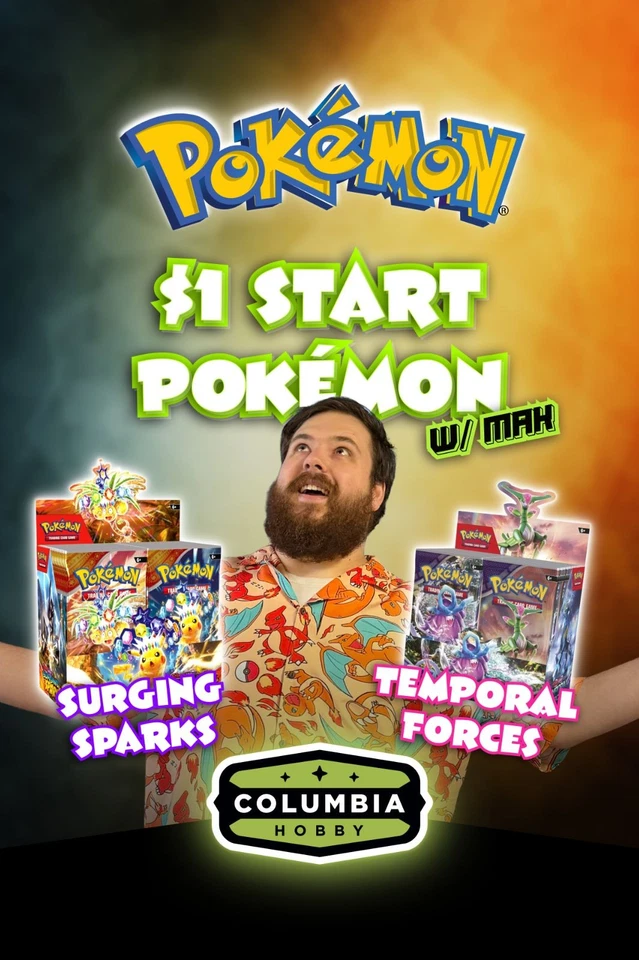 $1 Start Pokemon Rips Sealed and More w/Mak
