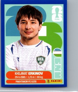 2026 FIFA World Cup Panini Stickers BLUE Khojimat Erkinov UZB #15