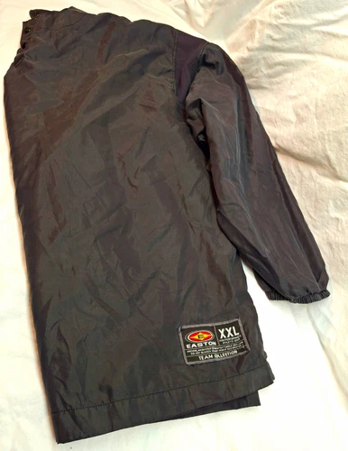 Easton Team Collection Men’s Black Pullover Windbreaker Lined Snap 2XL - product listing photo