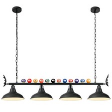 Pool Table Light, Billiard Light for 7' 8' 9' Pool Table, Hanging Billiards L...