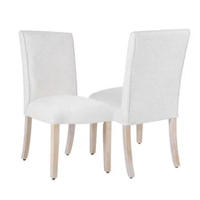 Scalloped Detail Dining Chair|Upholstered Parsons Dining Chairs |Decorative H...