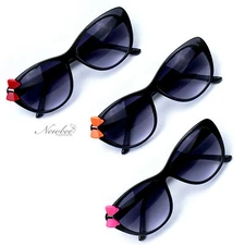 Cat Eye Sunglasses with Color Bow in Multiple Colors Cateyes Women Sunglasses