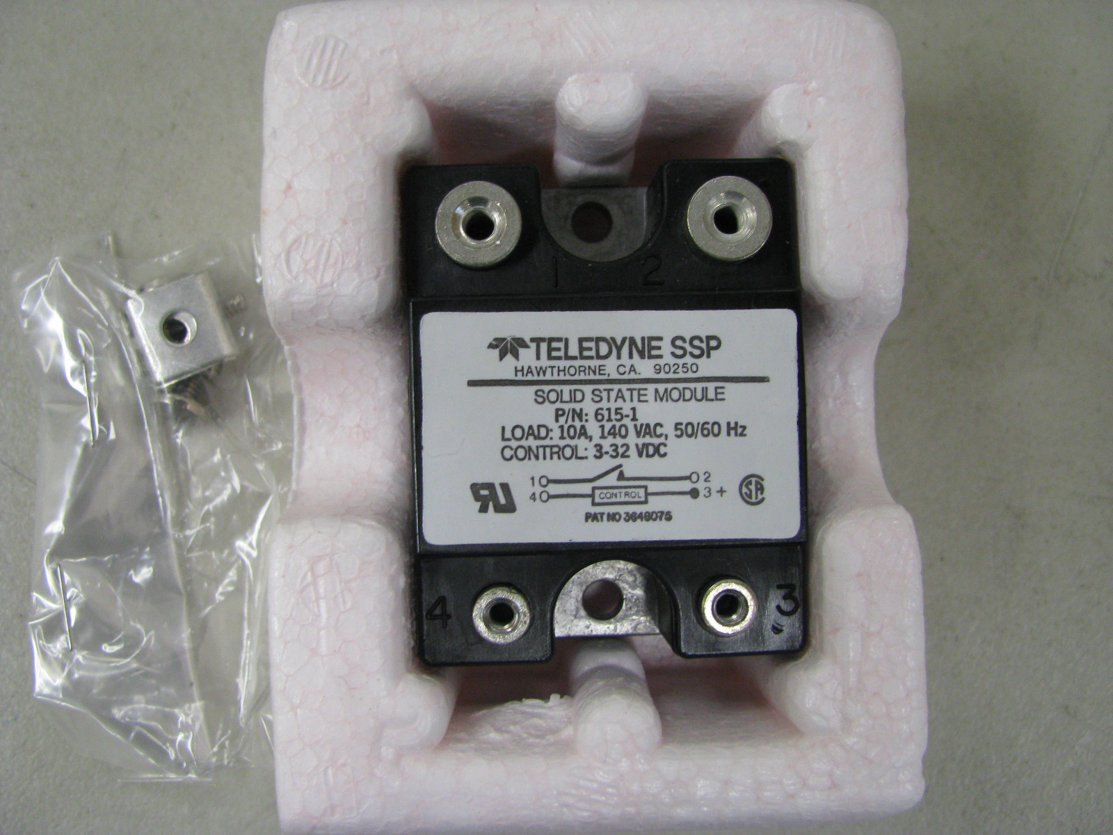 TELEDYNE SOLID STATE RELAY MODULE # 615-1 NSN: 5945-01-144-1182 | eBay