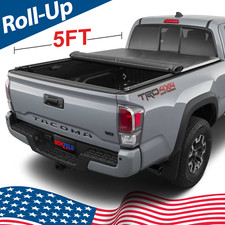 Soft Roll-Up Bed Cover Tonneau Cover for 2016-2025 Toyota Tacoma 5FT
