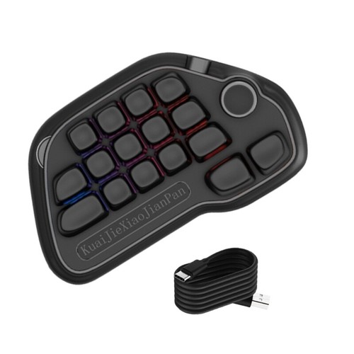Detachable Type C wireds 17 Key Mechanical Number Pad for Efficient Data Entry - Afbeelding 6 van 10