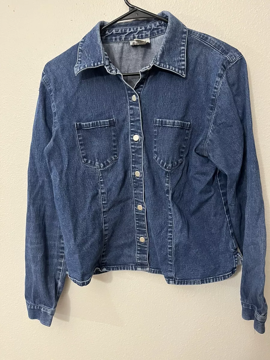 Ann taylor sale denim shirt