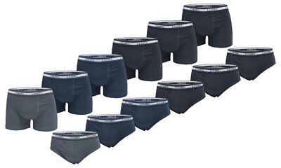 Packung 6 Paare Slip / Boxer Mann LIABEL Baumwolle Elastisch Viele Farben