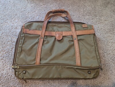 HARTMANN 21 X 12 Carry on Duffle Bag Ballistic Nylon/Leather wear on handles