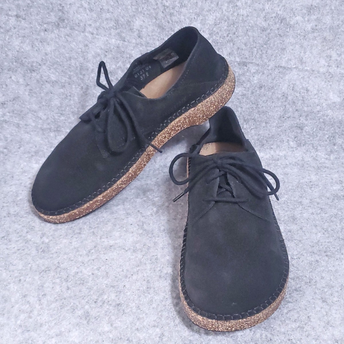 BIRKENSTOCK WOMENS SHOE GARY BLACK SUEDE 37 BLACK COMFORT