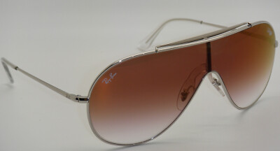 Ray-Ban Wings Pilot Sunglasses Silver / Red Gradient Mirror RB3597