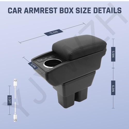 Double Layer Space Armrest Box For Suzuki jimny 2018-2024 With Cup Holder - Picture 3 of 9