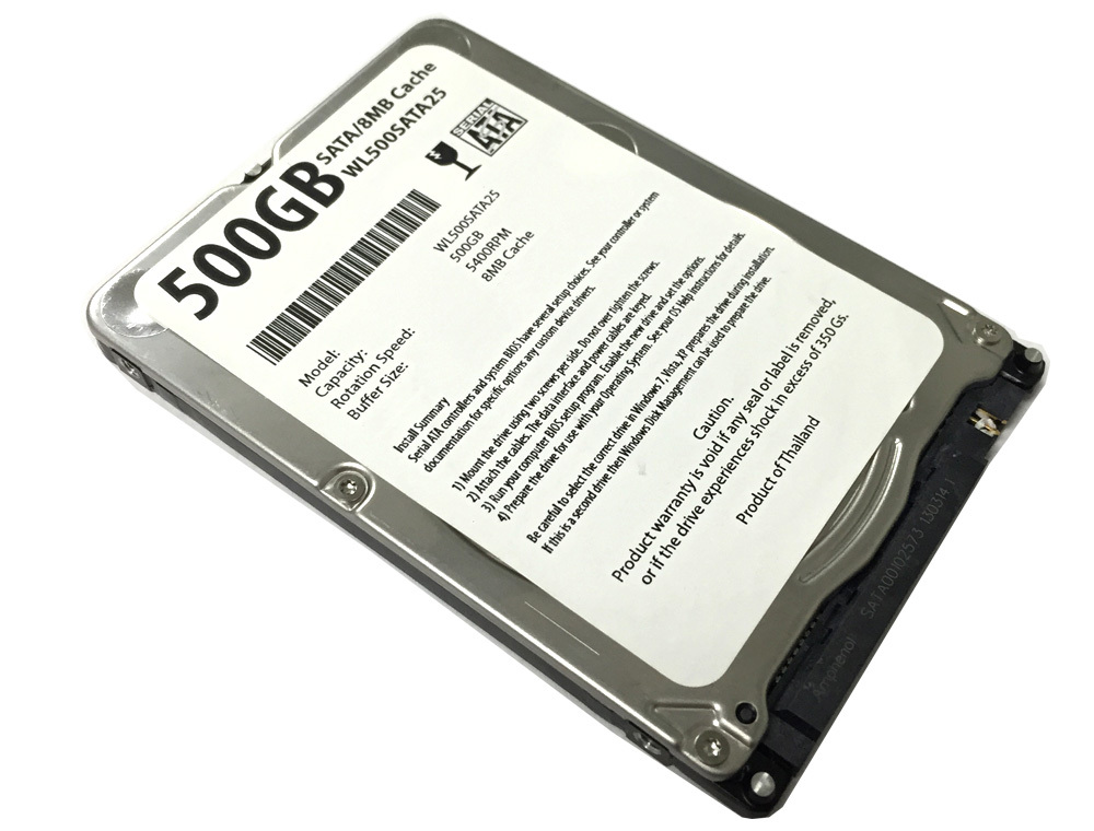 WL 500GB 5400RPM 8MB Cache SATA III Slim 7mm Laptop
