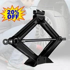 Car Scissor Jack 2 Ton Emergency Wind Up Lift Car Truck Repair Tool Tire Replace
