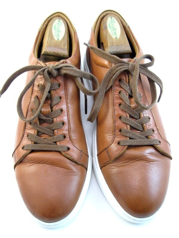 SAOLA Allen Edmonds "COURTSIDE" Sneakers eleganti derby da uomo in pelle 9 5 B noce (89N)