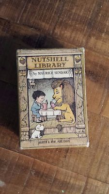 NUTSHELL LIBRARY by Maurice Sendak/ Harper & Row, 1962 (4 Mini Books)