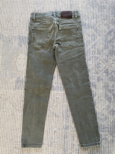 zara boys biker Skinny jeans olive green size 9 - Picture 6 of 9