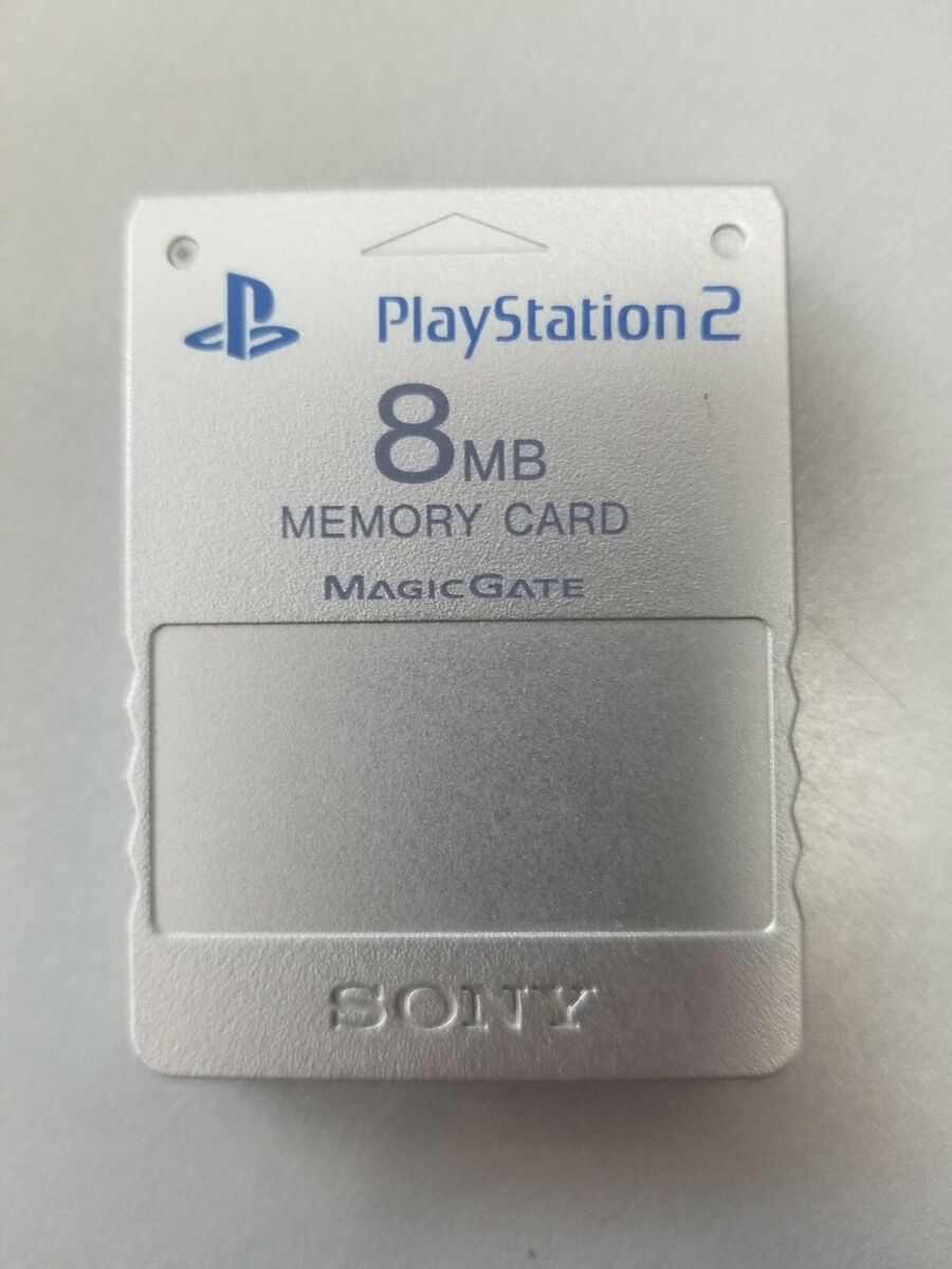 Official OEM Sony Playstation 2 PS2 Memory Card 8MB Magic Gate