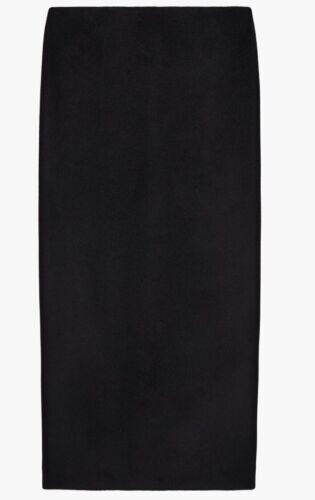 ZARA NARCISO RODRIGUEZ WOOL LONG SKIRT BLACK XL EXTRA LARGE - NEW