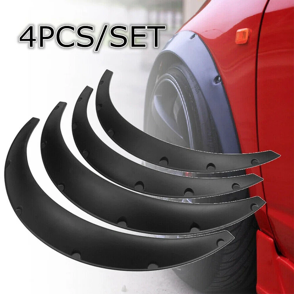 4* 3.5" Fender Flares Extra Wide Kits Wheel Arches Black For Mazda B1600 B2200 - Image 4 of 4
