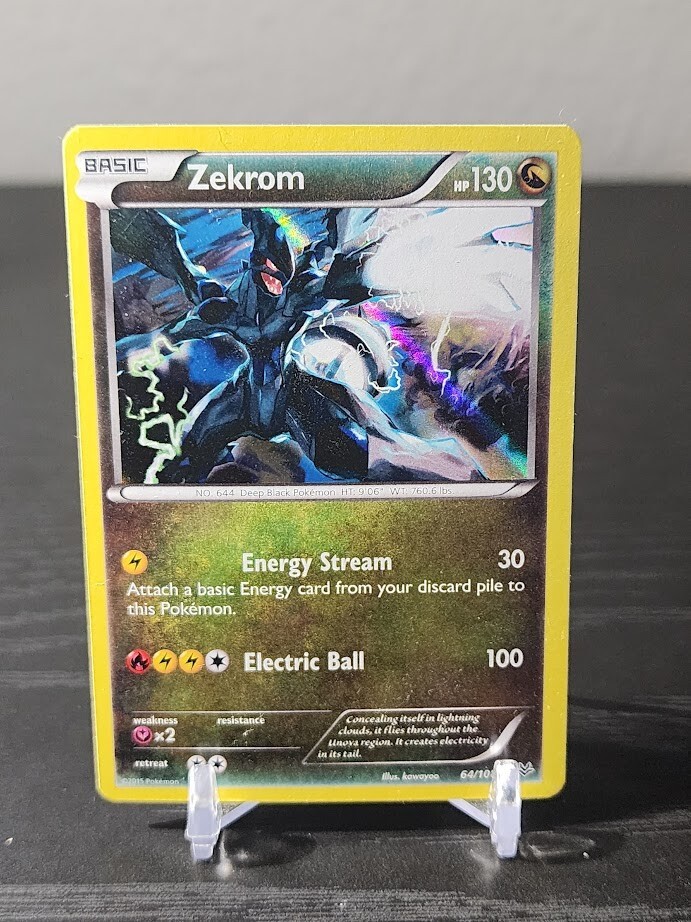 Pokemon Zekrom #64/108 XY Roaring Skies Holo Rare NM