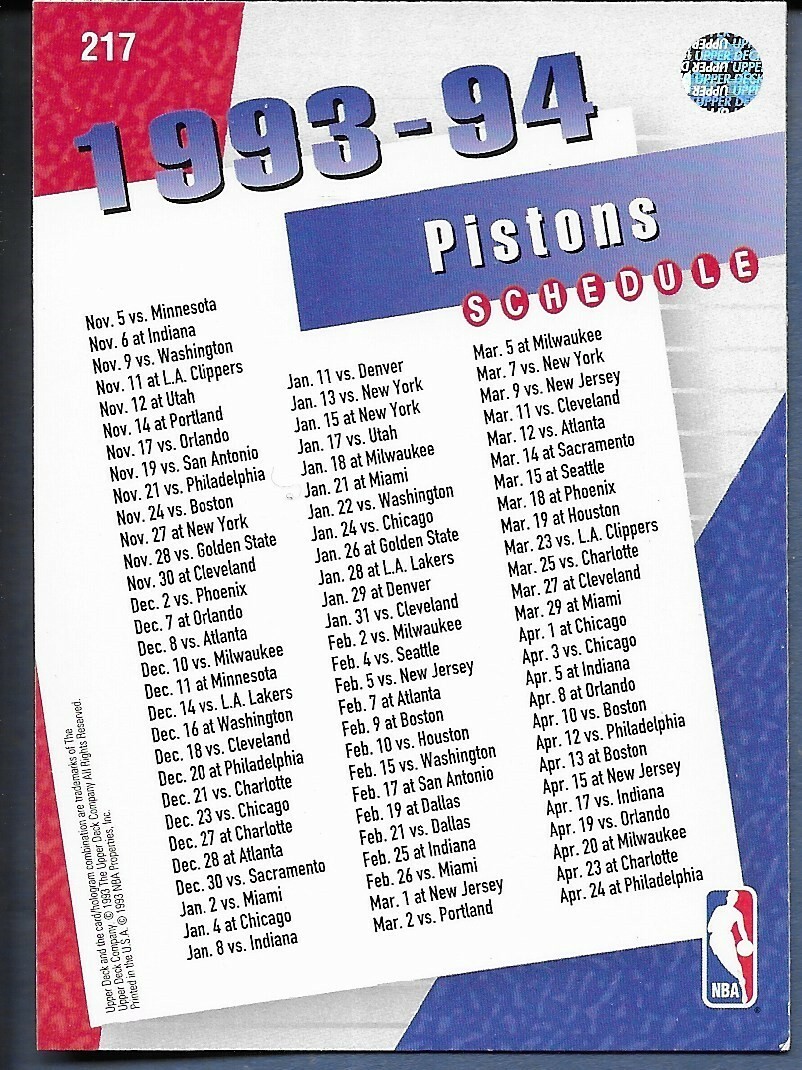 1993-94-upper-deck-basketball-detroit-pistons-schedule-card-217-ex-ebay