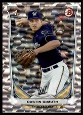 2014 Bowman Silver Ice Dustin DeMuth Milwaukee Brewers