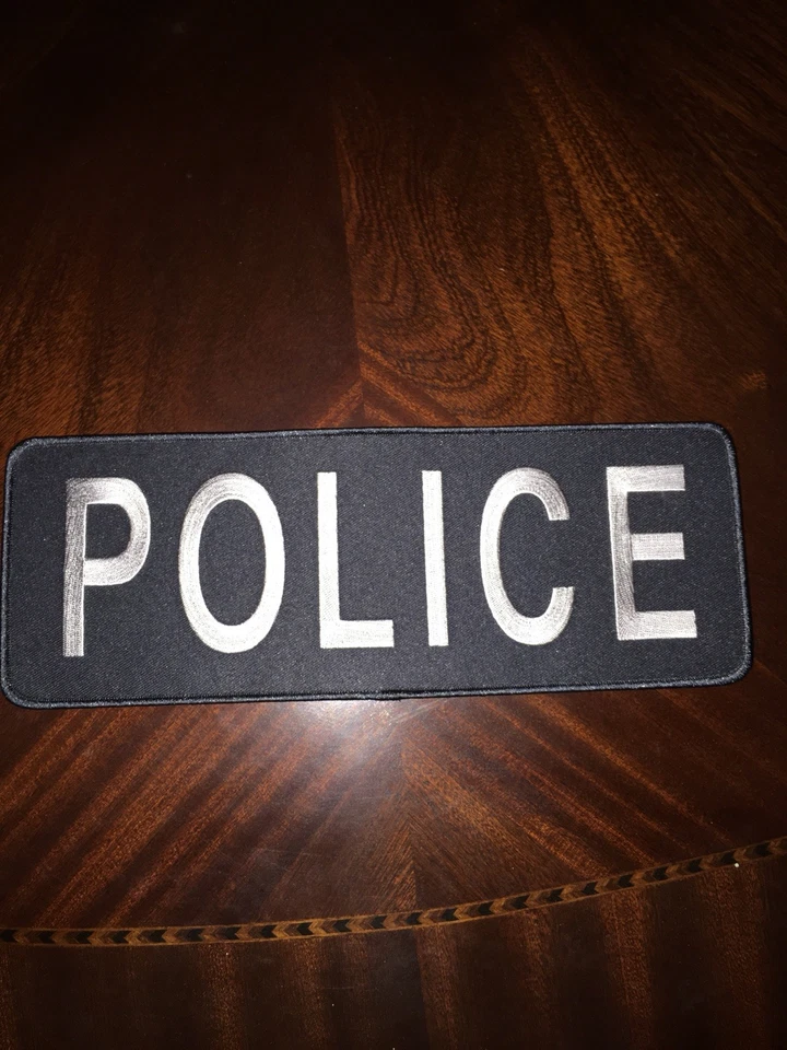 HERO'S PRIDE Chicago Police Grey Gray Black Shirt Jacket Uniform Back Patch Badge Emblem 11X4