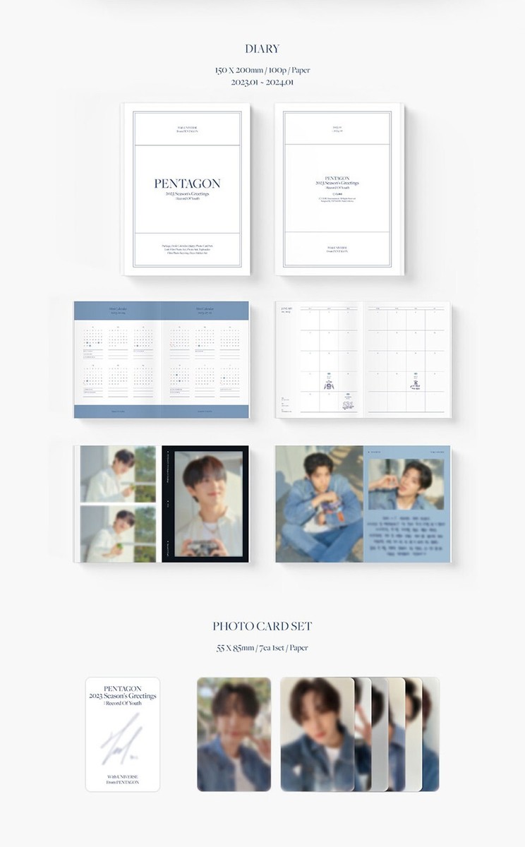 PENTAGON 2023 SEASON'S GREETINGS /Calendar+Diary+7 Card+3 Film+7