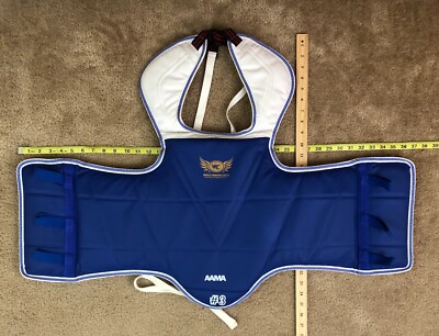 AAMA #3 Martial Arts Taekwondo Karate Reversible Chest Guard Protector WCC