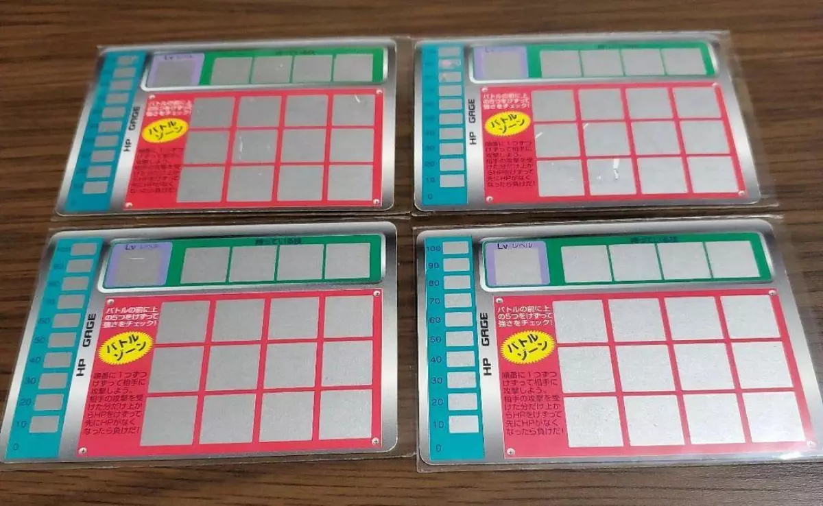 Tomy Pokemon Scratch Card Mewtwo Nidoking Hitmonlee Haunter 4 Set