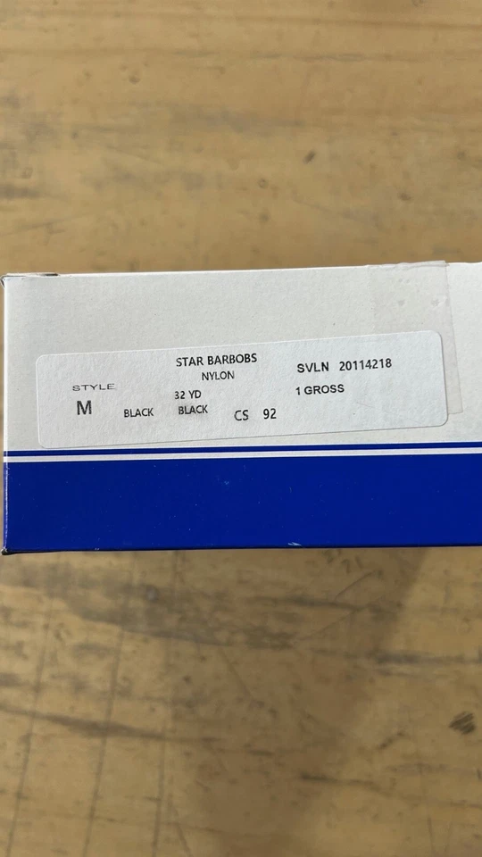 T-90 STYLE M COATS BLACK NYLON BOBBINS 1 GROSS (144 PCS) - Image 2 of 3