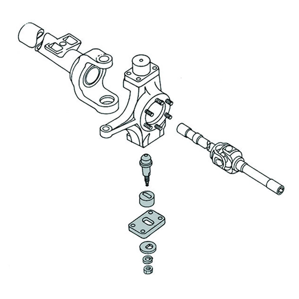 Front Axle Kingpin Adjustable Eccentric Alignment Camber Kit for Dana 60 70 4x4 - Image 2 of 2