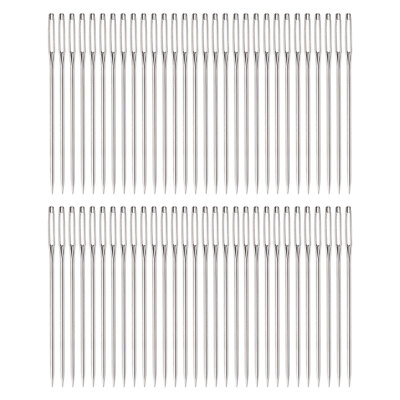60Pcs Large Eye Needles 2'' Stitching Needle Hand Sewing Embroidery Needle