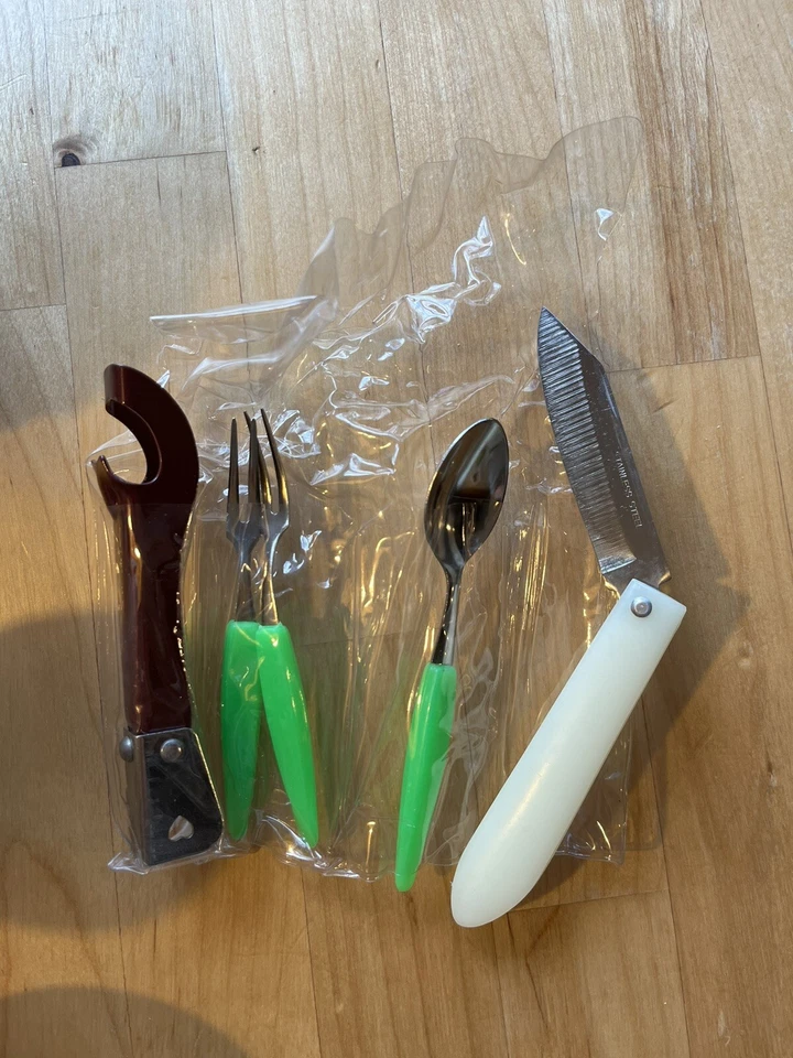 15 Piece Set Camping Gear Plastic Plates, Bowls Cutlery Backpacking JAPAN MADE - Image 2 of 4