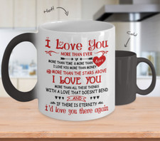 I Love You Mug Color Changing Magic Cup Gift for Her To My Wife Girlfriend Quote