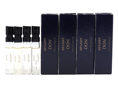 XERJOFF DON EDP 2.0ml .06fl oz x 4 COLOGNE SPRAY SAMPLES