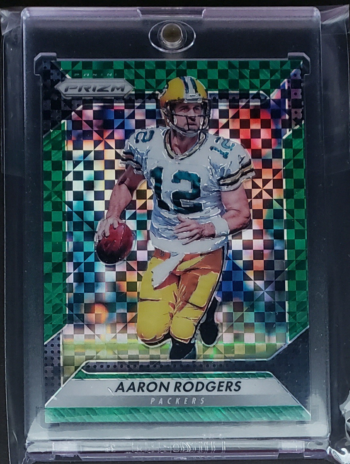 2016 Prizm Aaron Rodgers 28/49 Green Power Prizm Green Bay Packers