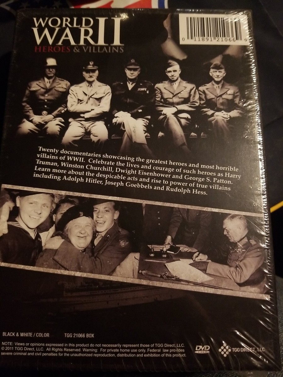 WORLD WAR II: HEROES AND VILLAINS DVD BRAND NEW Factory