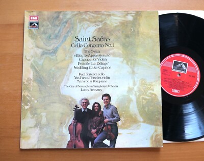 ASD 3058 ED1 Saint-Saens Cello Concerto no 1 Paul Tortelier Louis Fremaux EMI