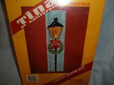 Vintage Tina of California Latch Hook Kit  T116X Lamp Post 10" x 40" NIP