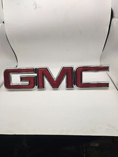 Gmc Terrain 2016-2021 Red Emblem Badge Grille Nameplate New Oem 23456058