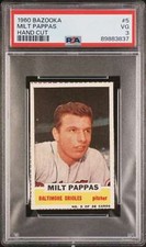 1960 Bazooka #5 Milt Pappas PSA 3 Baltimore Orioles (3837)
