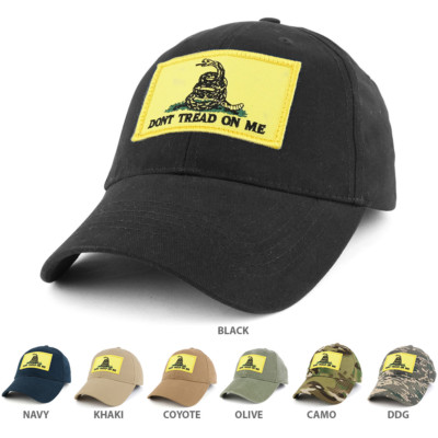 Gadsden Flag 'Don't Tread On Me' Morale Patch Tactical Hat - Adjustable Baseball Cap