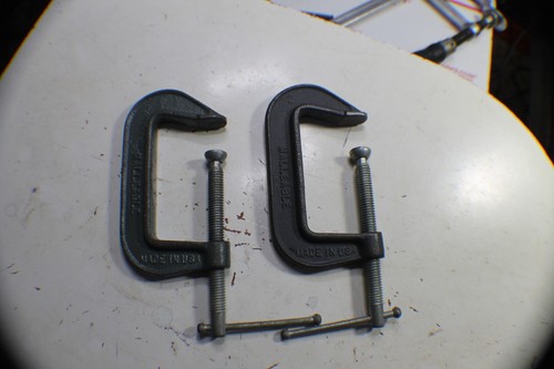 2 ~ Craftsman 3" C Clamp Clamps Model 66673 Made in USA- - Picture 3 of 3
