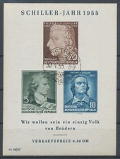 DDR Block 12 PF II gestempelt sch&ouml;ner Tagesstempel Wz. XII Plattenfehler II